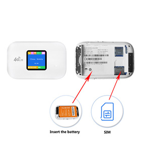 เครือข่ายไร้สายโมเด็มช่วงฮอตสปอต WiFi เราเตอร์4G พร้อมช่องใส่ซิมการ์ดและการ์ด SD สำหรับการเดินทางกลางแจ้ง