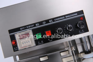 MY-380F stampante automatica del codice della data di scadenza dell'acciaio inossidabile macchina di codifica del numero di lotto di stampa dell'inchiostro solido - Product Image 5