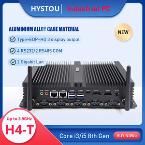 Fanless Mini Box PC Intel 8th Gen DDR4 RAM Intel Core I5プロセッサトリプルディスプレイデスクトップコンピュータ産業用Win11米国プラグ - Product Image 4