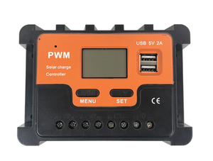 10A/20A/30A/40A/50A/60A PWM контроллер солнечного заряда 12V/24V солнечный регулятор PWM зарядное устройство ЖК-дисплей двойной USB - Product Image 3