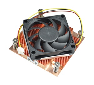 Square Extruded Aluminum <strong>Heatsink</strong> with Fan for Computer CPU - Product Image 4