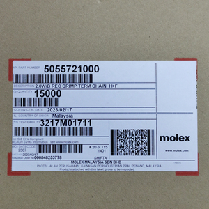 オリジナルの電気Molex50557210002.00mmピッチマイクロロックプラスメス圧着端子22-26 AWG - Product Image 4