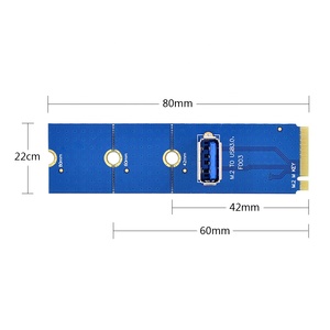 5Gbps NGFF M.2至USB 3.0转接卡M2至USB3.0适配器转换器，用于PCI Express PCI-E 1X至16X Riser扩展器 - Product Image 2