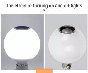 Светодиодные смарт-музыкальные лампы, 12 Вт E27 RGB музыкальная лампа динамик с пультом дистанционного управления 24 клавиши - Product Image 5