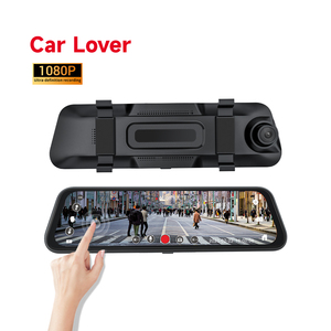 流行车型Carlover N3 10英寸触摸屏汽车DVR仪表盘凸轮双镜头后视镜视频行车记录仪 - Product Image 3