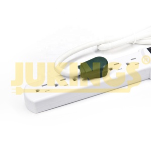<span class=keywords><strong>1</strong></span>包白色6出口电涌保护器电源板<span class=keywords><strong>4</strong></span>英尺线，带过载保护900焦耳125伏扩展插座插头