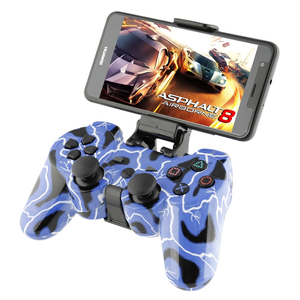 HiCyber ODM有線USBゲームパッドジョイスティック付きスタンドホルダー振動モーター機能P3 & PC用ゲームコントローラー-GTA 5ゲーム用