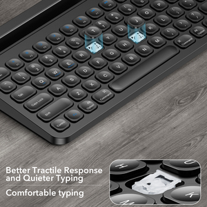 Tijeras Abs 99 Teclas Multi-Dispositivos Bluetooth Teclado Inalámbrico Teclados Recargables para Tabletas Smartphone