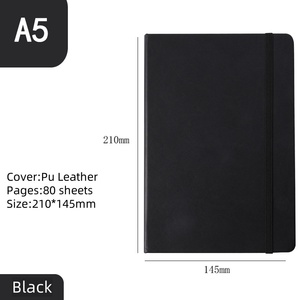 Fascia elastica ufficio A5 Notebook impermeabile finta pelle può Logo personalizzato - Product Image 3