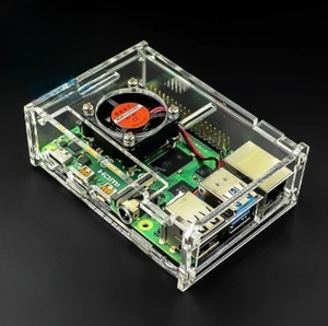Original <strong>Raspberry</strong> <strong>Pi</strong> 3rd Gen 4th Gen B Acrylic <strong>Case</strong> Compatible Fan Mount Assemble The <strong>case</strong> - Product Image 2