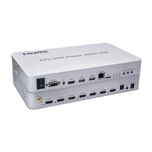 6 screens HDMI video wall processor 2x3 with media player 4K <strong>input</strong> - Product Image 3
