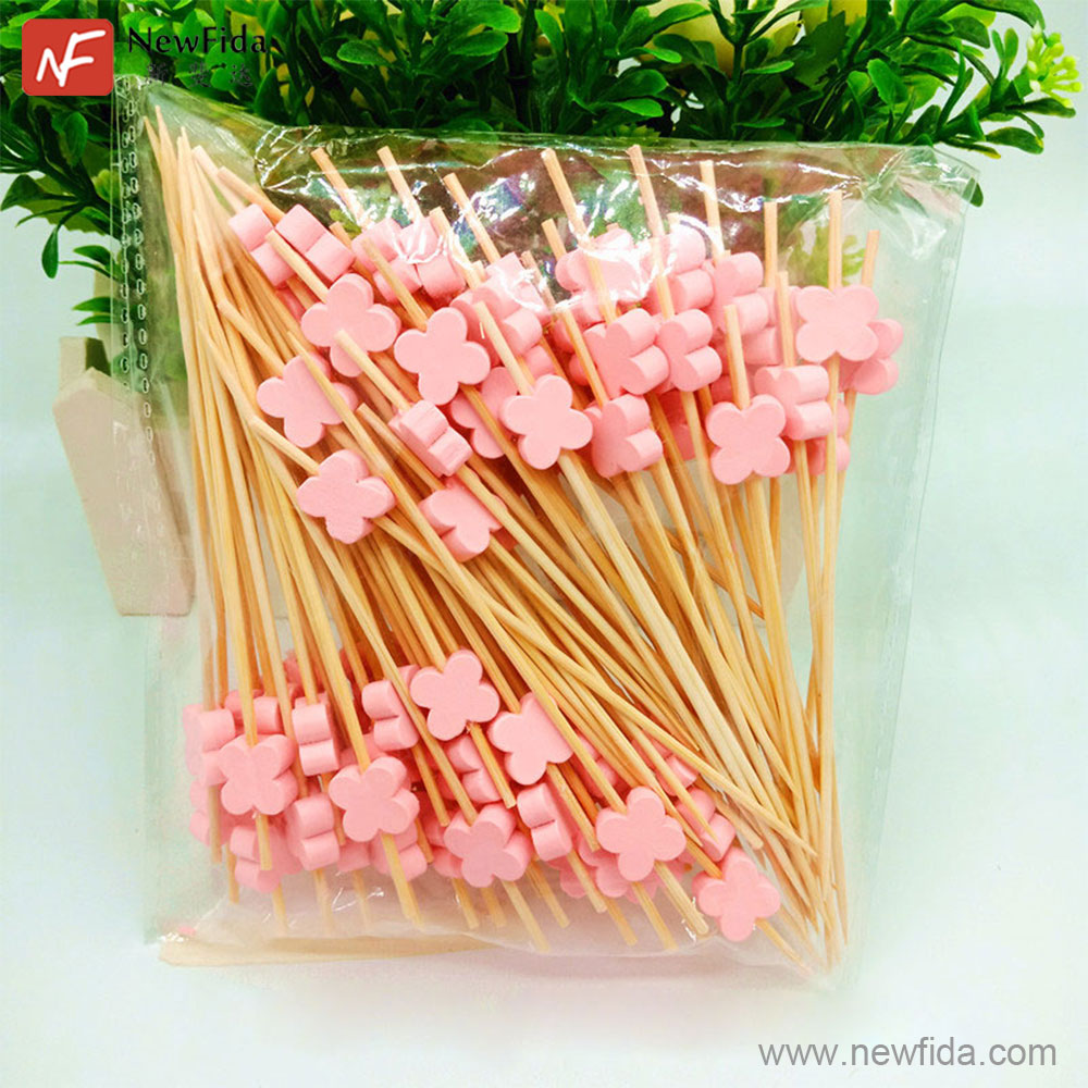 Trébol de cuatro hojas rosa 12 cm 100 unidades/bolsa