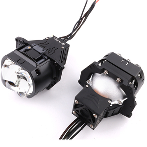Otomatik ışık değiştirme kare Model ışık üç lazer Bi led projektör Lens 3 inç 85W 6000K Bi Led projektör Lens - Product Image 4
