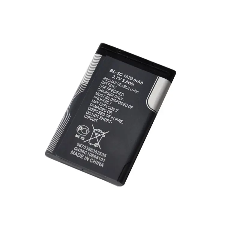 Célula de batería de 1020mAh, 1200mAh, 523450 mAh, gran Stock, reemplazo de batería de bajo precio para Nokia BL-5C