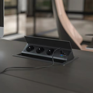 Zócalo de escritorio montado en abrazadera de alimentación de EE. UU. Hotel de fábrica Home Office con puerto USB/zócalo de carga de energía montado en abrazadera de escritorio - Product Image 1