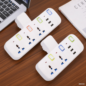Germany UK US Universal Smart <strong>EU</strong> <strong>Plug</strong> Socket <strong>Adapter</strong> <strong>Multi</strong>-outlet Converter 3 Pin <strong>Plug</strong> Adaptor 3 USB Ports ABS Power Socket 10A - Product Image 2