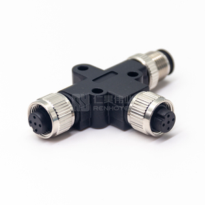 5针M12 T型适配器A代码5针T型连接器 - Product Image 2