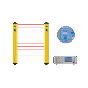 Cortina de luz de seguridad tipo 4 CE, sensor de luz de seguridad infrarroja NPN/PNP, aleación de aluminio para máquina de prensa robótica de detección 3C - Product Image 4