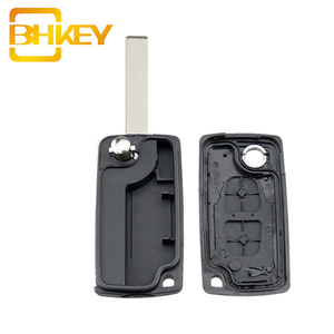 2 Buttons HU83 BladeCar Flip Entry <strong>Remote</strong> Key Case Shell Cover for Peugeot 107 <strong>207</strong> 307 307 S 308 407 607 - Product Image 4