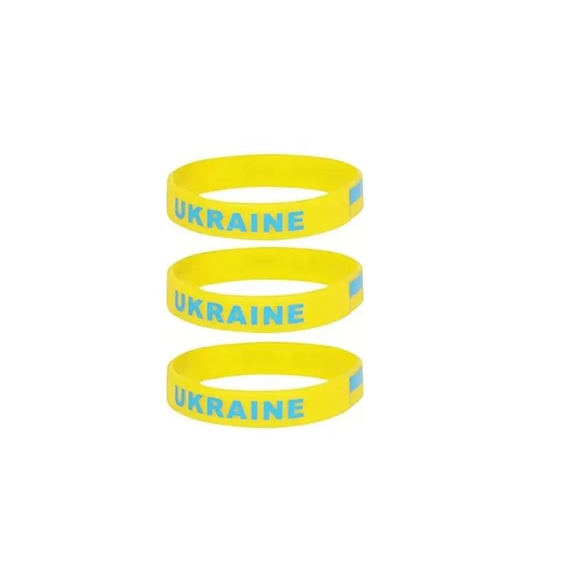 Bracelets en silicone personnalisés en silicone Attache à cheveux en silicone en vrac personnalisée avec message texte