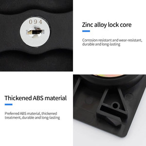 An ninh cao chống trộm tủ khóa với Key đôi đóng nút đánh bóng kết thúc cho Locker <span class=keywords><strong>Door</strong></span> & công cụ tủ xử lý - Product Image 5