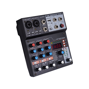 Sistema de consola mezcladora de audio profesional Consola de mezcla de interfaz de audio profesional de 4 canales con micrófono inalámbrico - Product Image 1