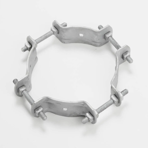 Mạ kẽm nhúng nóng 4 cách điều chỉnh cực ban nhạc kẹp nhiệm vụ nặng nề khung cánh tay chéo cho đường dây điện trên không - Product Image 6