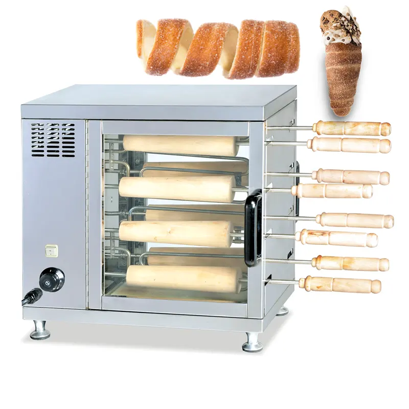 Mesin kompor Oven panggang roti Putar listrik komersial Desktop mesin pembuat kue