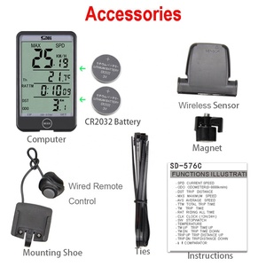 Sunding <strong>Wireless</strong> Bicycle <strong>Computer</strong> Speedometer Bike <strong>Computer</strong> Cycling Odometer <strong>Cycle</strong> Meter Tracker Mph Outdoor Exercise Rainproof
