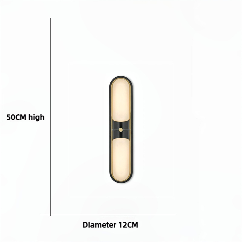 D12 * H50CM metal + alabastro