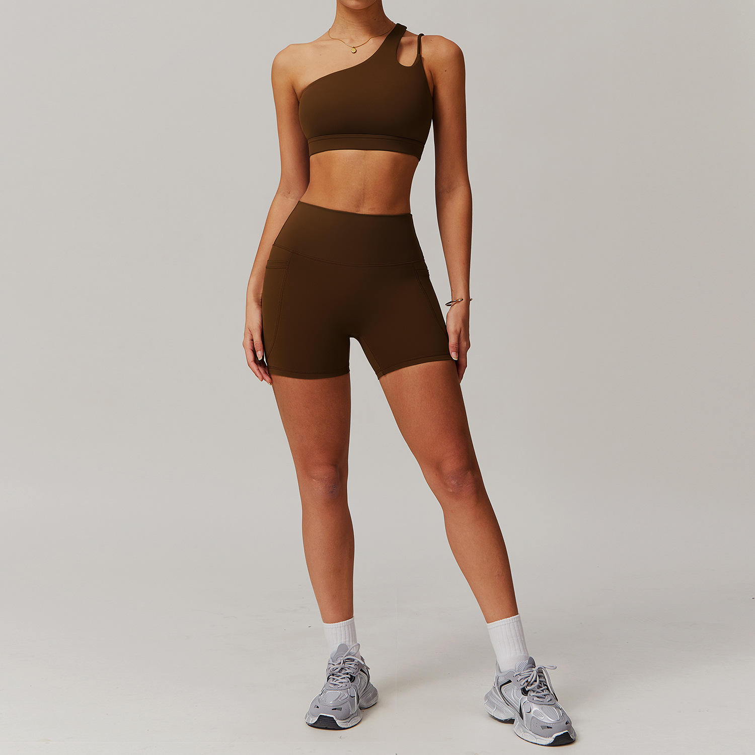 Bra+Shorts Birch Tea Brown