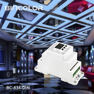 BC-834-DIN LED DMX 512 Decoder DC 4CH Relais DMX 12 Decoder Din Schiene Led Controller - Product Image 4
