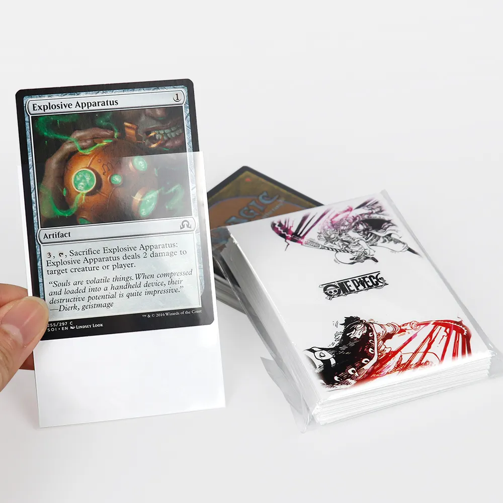 Ticaret kartı koleksiyonu için özel sihirli kart sahipleri koruyucu kollu, özel sihirli kart kollu