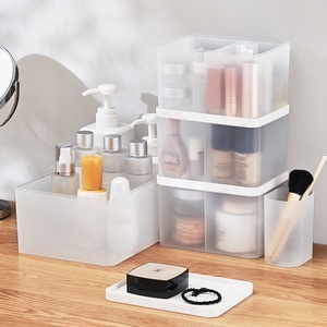 מפרטים מרובים stackable חלבית ברור קופסות אחסון ופחים