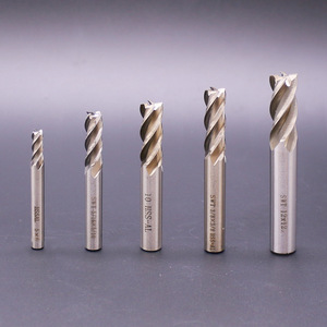Ahşap çelik freze için freze kesiciler 4-Flute titanyum kaplı HSS End değirmen seti tam boyutlu CNC Router Bit - Product Image 6