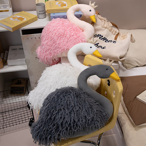 Yaratıcı simülasyon kuğu peluş oyuncak siyah ve beyaz kuğu bebek özelleştirilebilir peluş oyuncak - Product Image 2