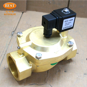 Normalde kapalı NC ZDF pirinç 2/2 yollu Pilot kumandalı diyafram hava su yağı 12V 24V 110V 220V DC AC Solenoid vana - Product Image 5