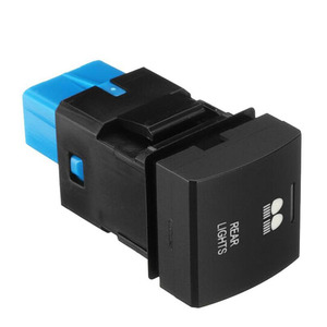 Instalación rápida Interruptor de botón cuadrado de 22mm 12V 4 polos Toyo-ta Interruptor de encendido y apagado de una sola tecla IP65 a prueba de agua