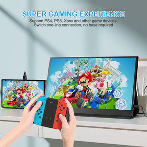 Stand Portable <strong>Computer</strong> <strong>Monitor</strong> 15.6&quot; 4K HD Display Lightweight Vesa Hole with Leather case - Product Image 4