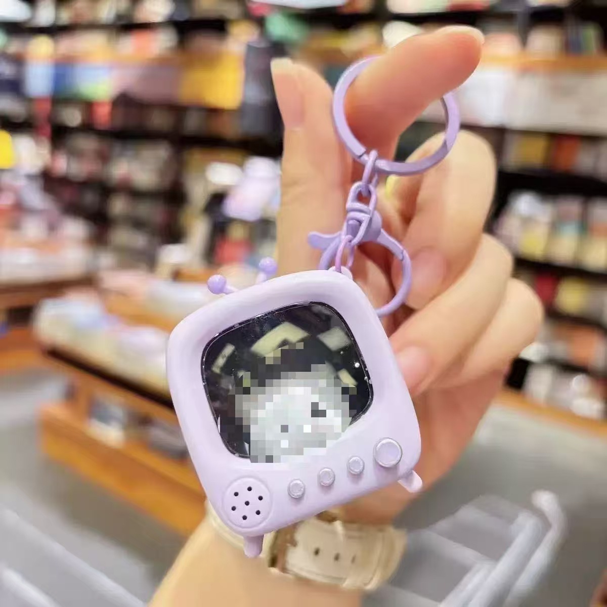 Kitten TV Night Light - Purple