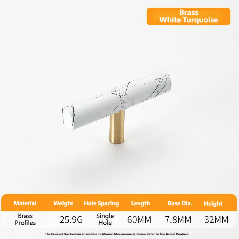 8123-Single Hole-White Turquoise