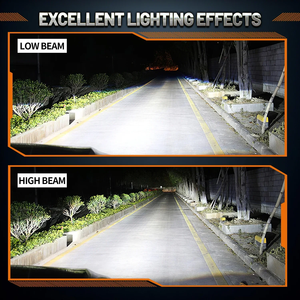 HYNBYZJ 2024 <strong>New</strong> H4 <strong>Led</strong> Projector Mini <strong>LED</strong> <strong>Kit</strong> Auto H4 <strong>Led</strong> Car Headlight Bulbs Conversion <strong>Kit</strong> Hi/Lo Beam 6500K 12V <strong>Led</strong> H4 - Product Image 4