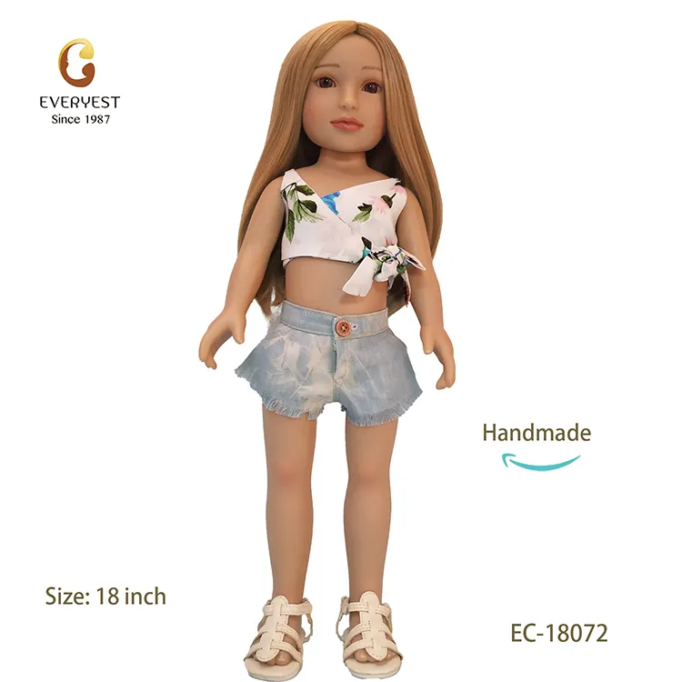 18 นิ้วแฟชั่นไวนิลBeautiful Girlตุ๊กตาของเล่นสำหรับตุ๊กตาเด็ก,ผลิตที่กำหนดเองตุ๊กตาแฟชั่นสำหรับคอลเลกชันเด็ก