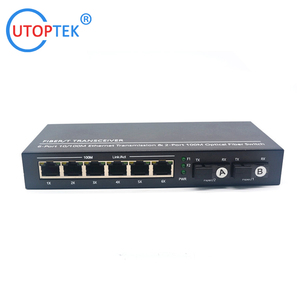 ตัวแปลงสื่อ100Mbps สวิตช์อีเธอร์เน็ต2 SC + 3 RJ45สวิตช์เครือข่าย1A PCBA BOARD DC 5V - Product Image 6