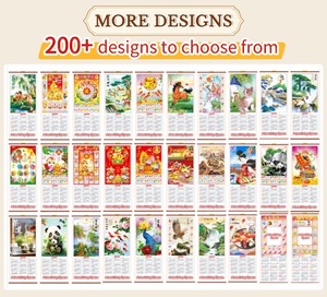 2026 Lịch Mẫu Năm Mới Tùy Chỉnh Trung Quốc Tường <span class=keywords><strong>Scroll</strong></span> Lịch Bán Buôn Trung Quốc Lịch Cho Năm Mới - Product Image 5