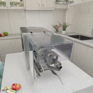 Otomatik elma cilt soyma Coring dilimleme kesme makinesi Mango soyma makinesi elektrikli elma soyucu tart dilimleme - Product Image 1