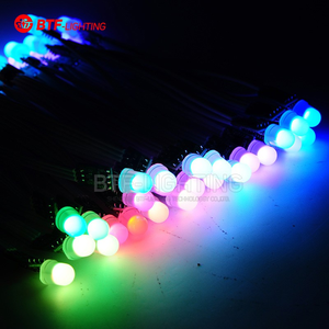 Vendita calda DC5V DC12V 9mm WS2811 RGB Pixel led String IP30 Indoor Christmas Decoration Light Led Round Pixel Module - Product Image 5