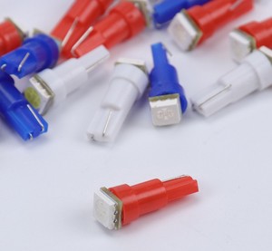 T5ベースLEDバルブ1SMD 5050カーウェッジダッシュボードダッシュサイドライトバルブDC12V 1W自動計器パネルライトバルブ - Product Image 4