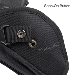 पुरुषों का सामरिक सार्वभौमिक होल्स्टर 1680 डी नायलॉन मल्टी-फंक्शनल छिपे हुए कैरी बाएं साइड बेल्ट पाउच टिकाऊ आउटडोर उपयोग के लिए - Product Image 5