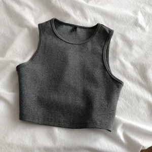 定制柔软棉热性感裁剪背心女式背心 - Product Image 4